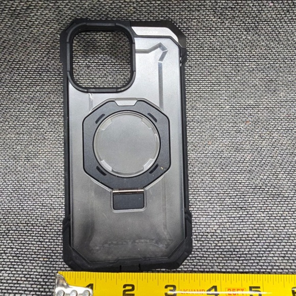 SUPCASE‎ iPhone 15 Pro Max Case MagSafe Kickstand Black Translucent Good Rugged